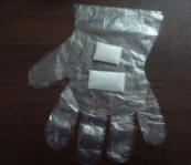 Disposable pe gloves - Pack 1 pair - bag