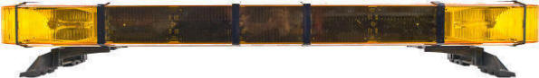 Whelen 9M Lysbro med 4 Stroberør, Gul, 12/24 volt