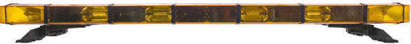 Whelen 9M Lysbro med 8 Stroberør, 4 frem, Gul, 12/24 volt