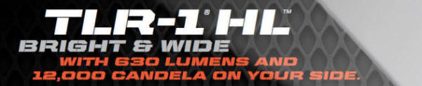 TLR-1 HL - Bright & wide - Streamlite flash light