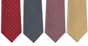 Logoslips, uniformsslips, ensfarvede slips, m�nstrede slips og t�rkl�der.