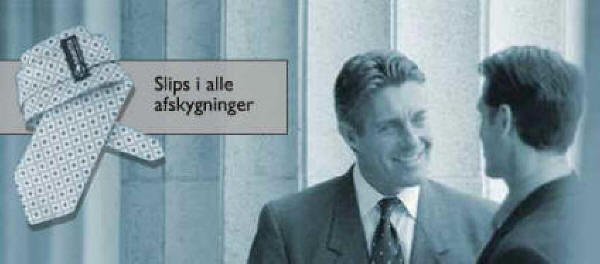 Fra bl.a. Cravatta, kan Dansk Erhvervsbekl�dning levere sp�ndende slips, sl�jfer, sk�rf og t�rkl�der til hverdag, fest, firma- og uniformsbrug til fornuftige priser.