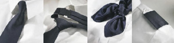 UNIform er slips og tørklæder specielt til uniformer - BLACKLINE er en serie i sort polyester specielt til hotel og restaurant.