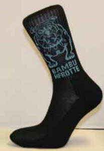 Bambusstrømper - halvfrotte - med logo og budskab efter opgave