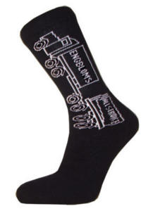 Sock Tunn Engbloms Black Mo